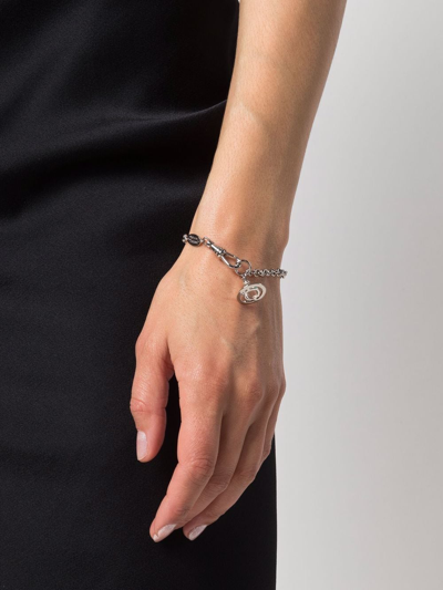 Vivienne Westwood Orb Charm Bracelet In Silver