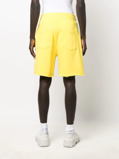 Ih Nom Uh Nit Yellow Cotton Track Shorts In Gelb