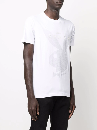 Shop John Richmond Logo-print Short-sleeve T-shirt In Weiss