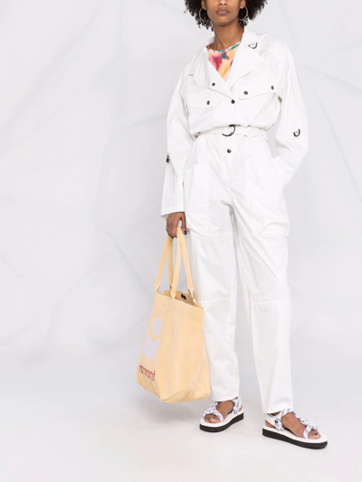 Jumpsuit Louis Vuitton White size 40 FR in Cotton - 20926727