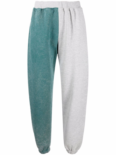 Shop Aries Two-tone Track Pants In Grün