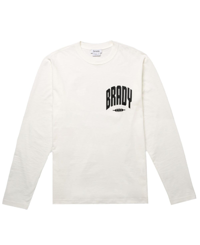 Shop Brady Men's  White Varsity Long Sleeve T-shirt