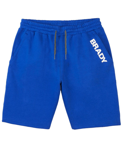 Brady Men's   Blue Wordmark Fleece Shorts In  Blue