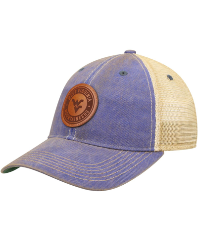 Shop Legacy Athletic Men's Navy West Virginia Mountaineers Target Old Favorite Trucker Snapback Hat