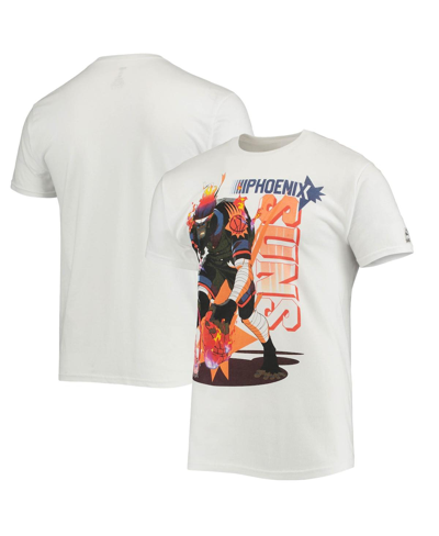 Shop Nba Exclusive Collection Men's Nba X Mcflyy White Phoenix Suns Identify Artist Series T-shirt