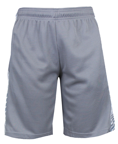 Shop Galaxy By Harvic Men's Moisture Wicking Performance Mesh Shorts In Silver
