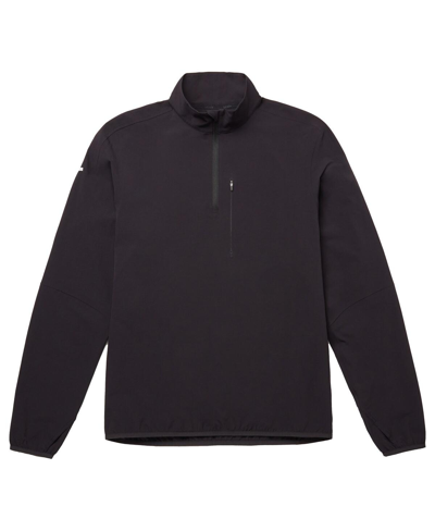 Brady Men's  Black Zero Weight Half-zip Pullover Top In Black