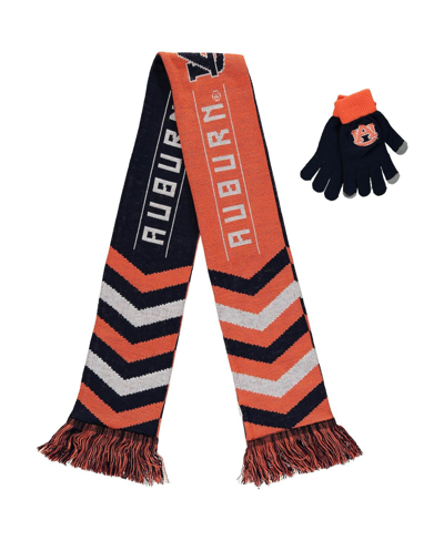 Shop Foco Men's And Women's  Navy Auburn Tigers Glove And Scarf Combo Set