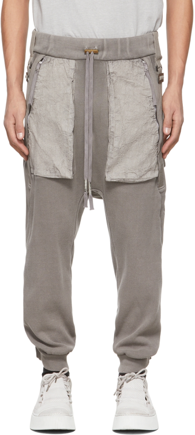 Shop Boris Bidjan Saberi Grey P18.1 Lounge Pants In Carbon Grey