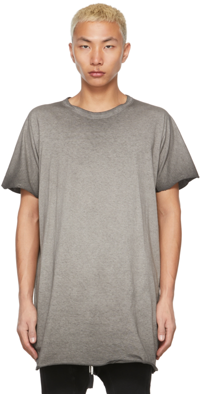 Shop Boris Bidjan Saberi Grey Garment-dyed One-piece T-shirt In Faded Dark Grey