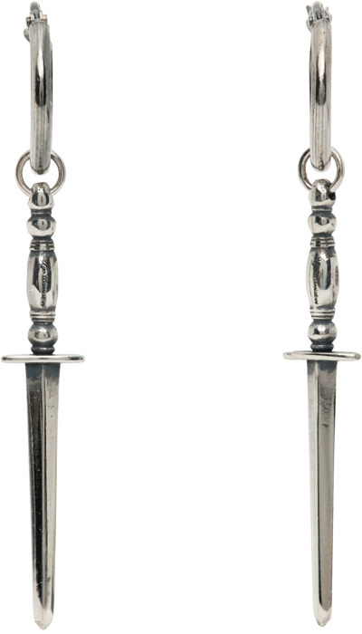 Shop Ugo Cacciatori Silver Gladius Earrings