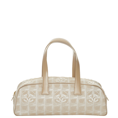 Chanel Duffle Line Boston with Strap Carry-on872825 Beige Nylon Weekend/Travel  Bag, Chanel