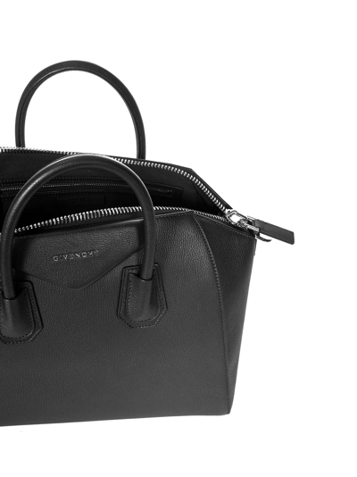 Shop Givenchy Antigona Medium Handbag In Black