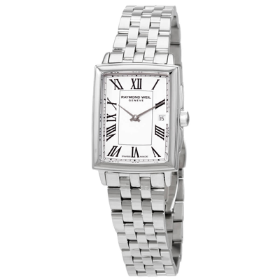 Shop Raymond Weil Toccata Quartz White Dial Ladies Watch 5925-st-00300