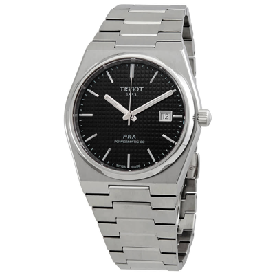 Shop Tissot Prx Powermatic 80 Automatic Black Dial Men's Watch T137.407.11.051.00
