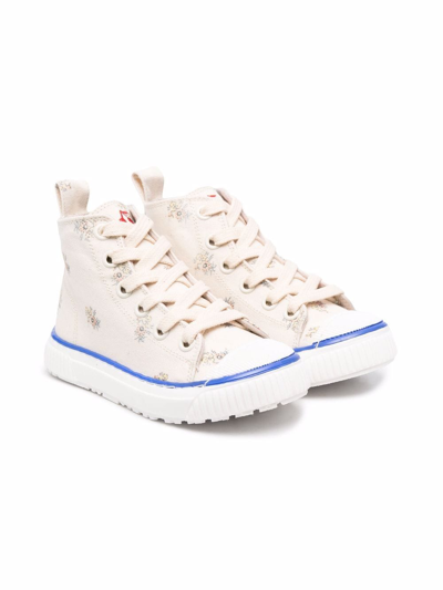 Shop Bonpoint High-top Sneakers In Neutrals