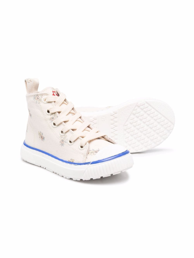 Shop Bonpoint High-top Sneakers In Neutrals