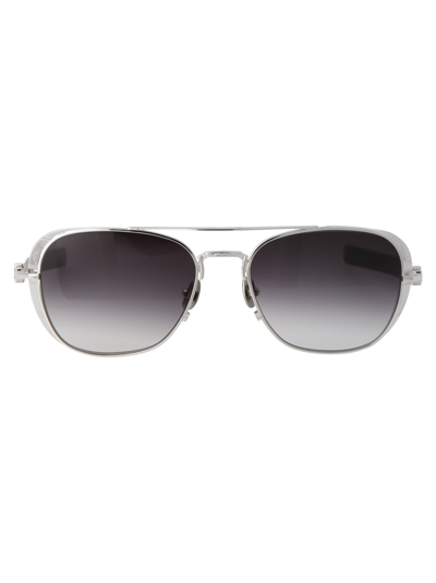 Shop Matsuda Sunglasses In Pw Palladium White