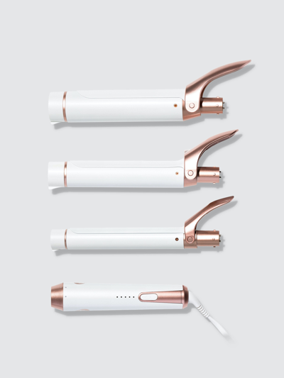 Shop T3 Twirl Trio Interchangeable Clip Curling Iron Set: 1”, 1.25”, 1.5” In White Rose Gold