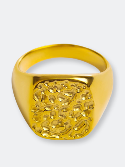 Shop Tseatjewelry Sea Ring In Gold