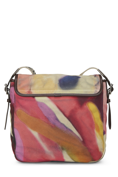 Pre-owned Chanel Multicolor Suede Flower Power Messenger