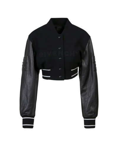 Shop Givenchy Jacket In Black/white
