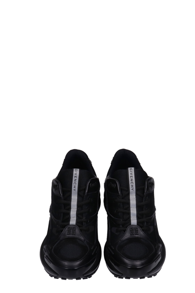 Shop Givenchy Giv Tr Low Sneakers In Black Polyester
