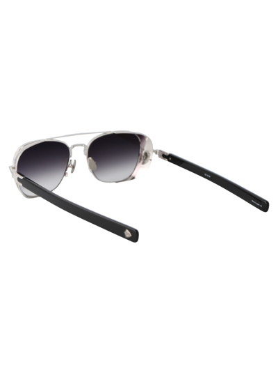 Shop Matsuda M3115 Sunglasses In Pw Palladium White