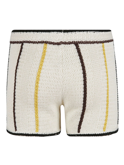 Shop Jil Sander Drawstring Knitted Shorts In White