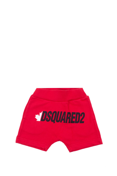 Shop Dsquared2 Cotton Shorts In Red