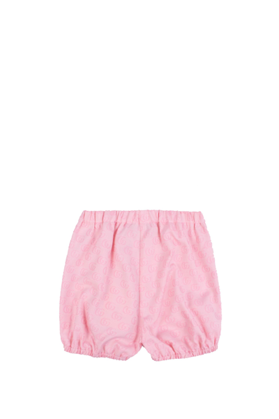 Shop Gucci Gg Cotton Jacquard Shorts In Rose