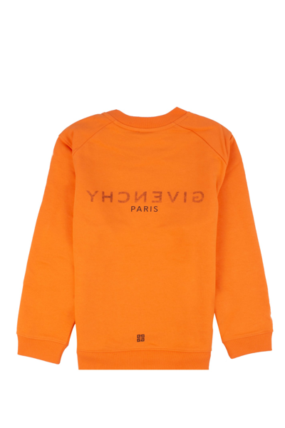 Shop Givenchy Cotton Sweatshirt In Orange