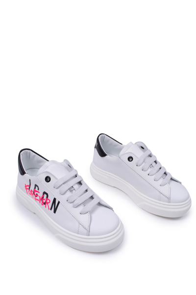 Shop Dsquared2 Icon Forever Lace-up Leather Sneakers In White