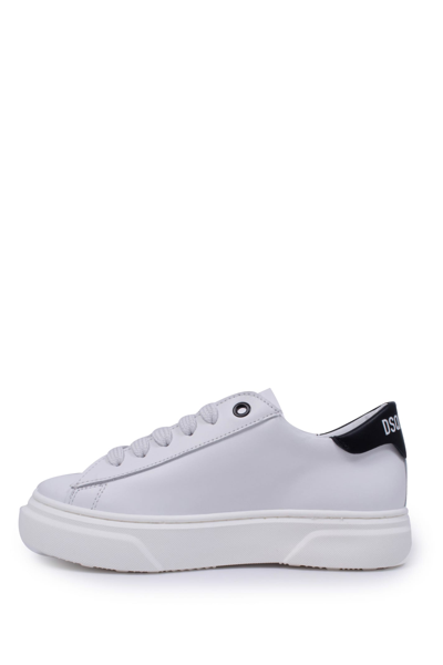 Shop Dsquared2 Icon Forever Lace-up Leather Sneakers In White
