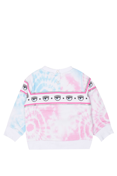 Shop Chiara Ferragni Cotton Sweatshirt In Multicolor