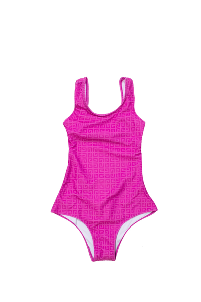 Shop Givenchy Nylon One Piece Swimsuit In Fuchsia