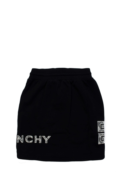 Shop Givenchy Cotton Skirt In Back