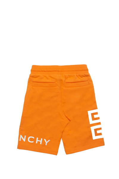 Shop Givenchy Cotton Shorts In Orange