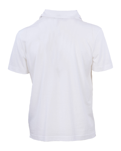 Shop Herno Cotton Polo Shirt In Bianco