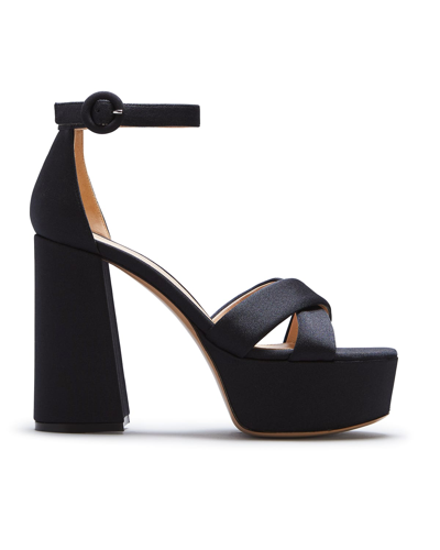 Shop Gianvito Rossi Crisscross Block-heel Platform Sandals In Black