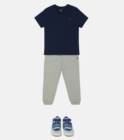 Polo Ralph Lauren Logo-print Cotton T-shirt 3-24 Months In Cruise Navy
