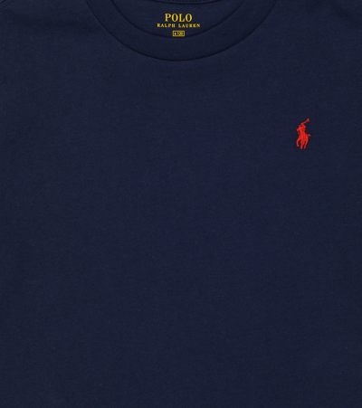 Polo Ralph Lauren Logo-print Cotton T-shirt 3-24 Months In Cruise Navy