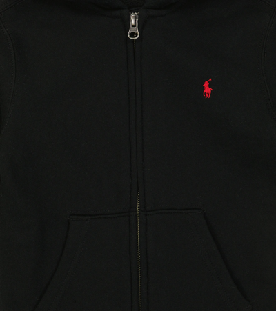 Polo Ralph Lauren Cotton-blend Zip-up Hoodie In Polo Black