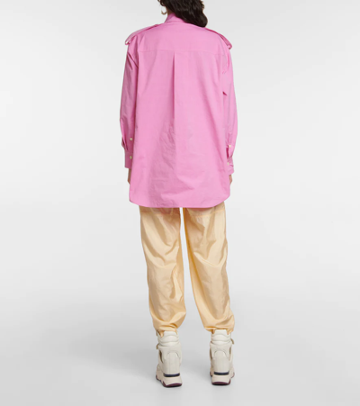 Shop Isabel Marant Vinela Cotton Shirt In Pink