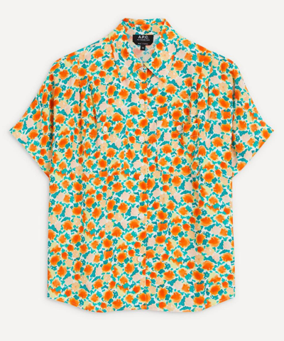 Shop Apc Zoe Shirt - Size 12 In Orange