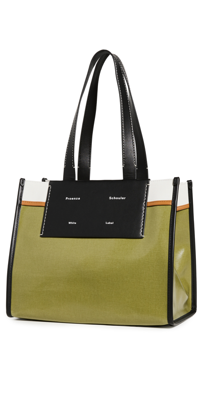 Shop Proenza Schouler White Label Large Morris Tote In Olive