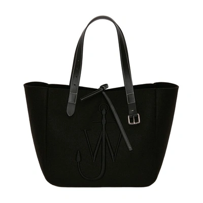 Shop Jw Anderson Belt Tote In Black