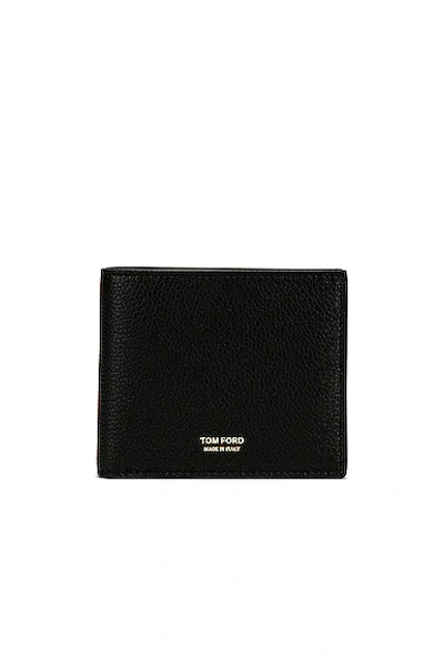 Shop Tom Ford Classic Bifold Wallet In Black