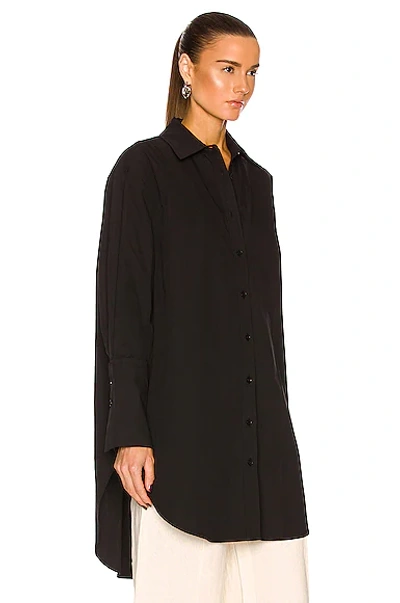 Shop St Agni Oversized Shirt In Black