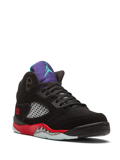 Shop Jordan Air  5 Retro Ps Sneakers In Black